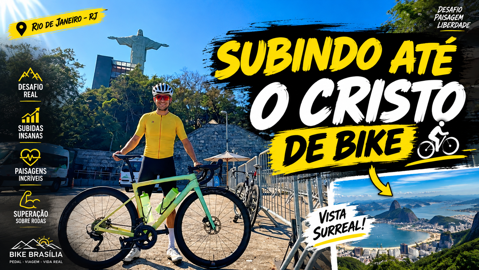 Como subir ao Cristo Redentor de bike (Speed ou MTB): guia completo pelo Rio de Janeiro